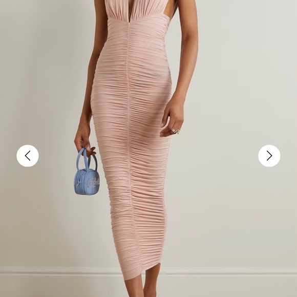 Chance ruched stretch-jersey midi dress - Picture 2 of 8